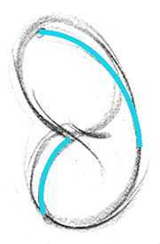portion of the centerline is visible on each side