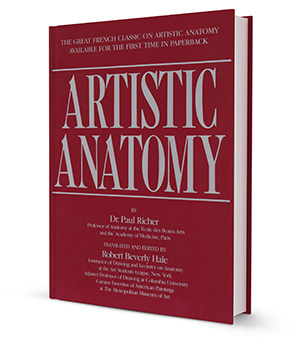 artistic anatomy book by Dr Paul Richer