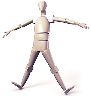 simplified body of the mannequin 3d