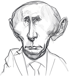adding shade to putin sketch