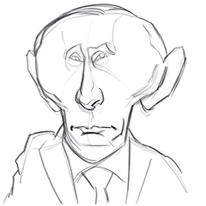 blocking in features to putin sketch