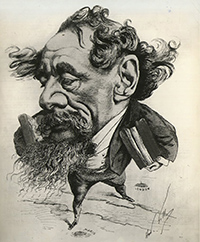 Caricature of Charles Dickens