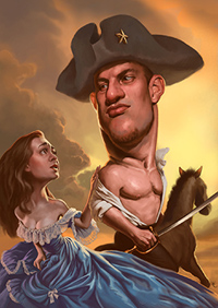 Rob Gronkowski Caricature illustration