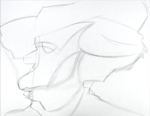 Court Jones' sketching process for Sebastian Krüger's Richard Wagner caricature