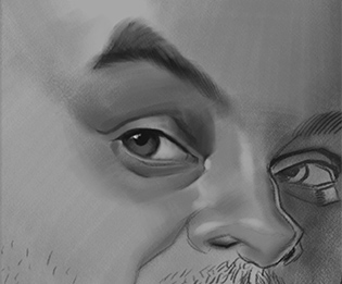 Stan final sketch close up