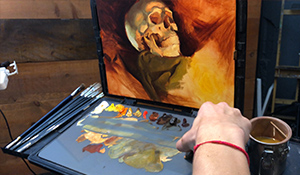 Clearing space on the palette